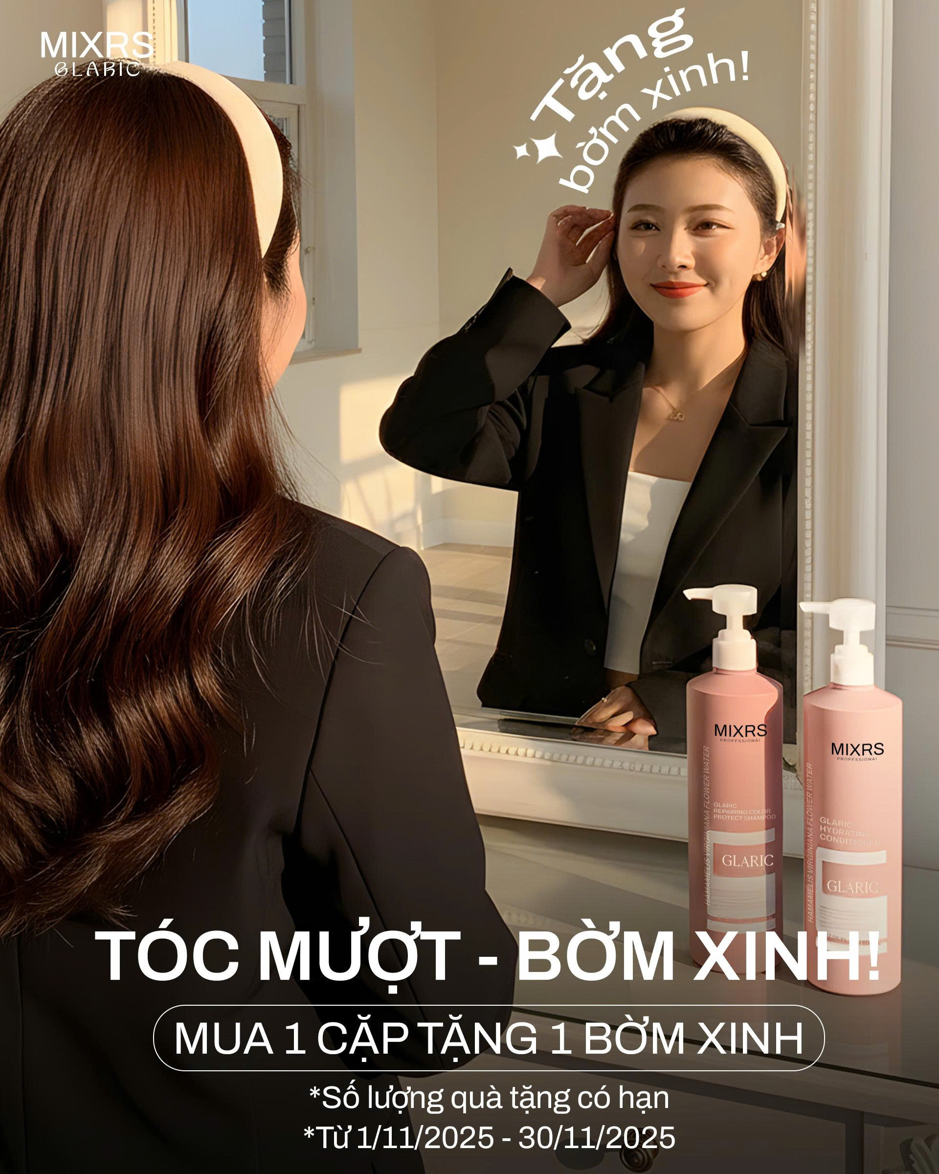 Mua 1 cặp dầu gội tặng ngay 1 bờm xinh
