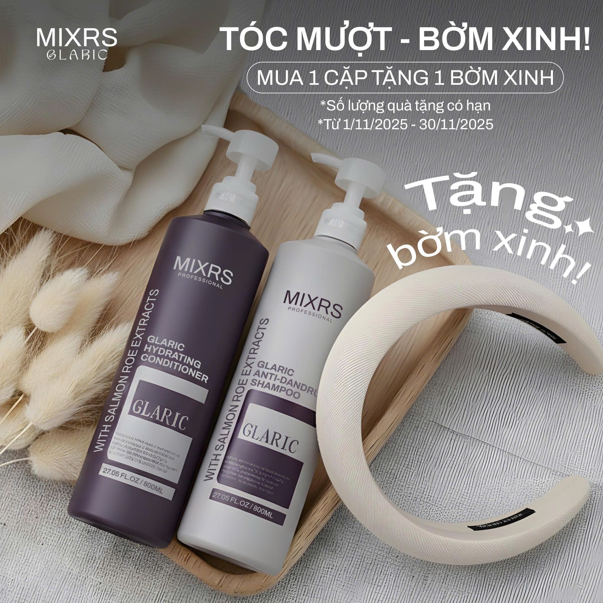 Mixrs Glaric Tím tặng 1 bờm xinh
